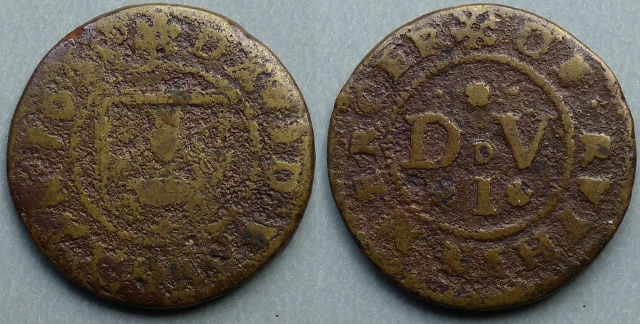 Ruthin, David Vaughan 1668 penny